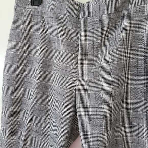 Zara gray plaid straight ankle pants - Picture 2 of 9